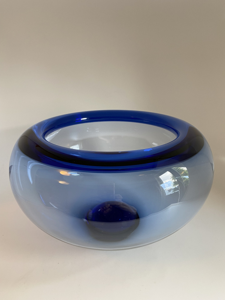 Bol Holmegaard Sapphire Provence – Bleu – Verre Fait Main – Danemark